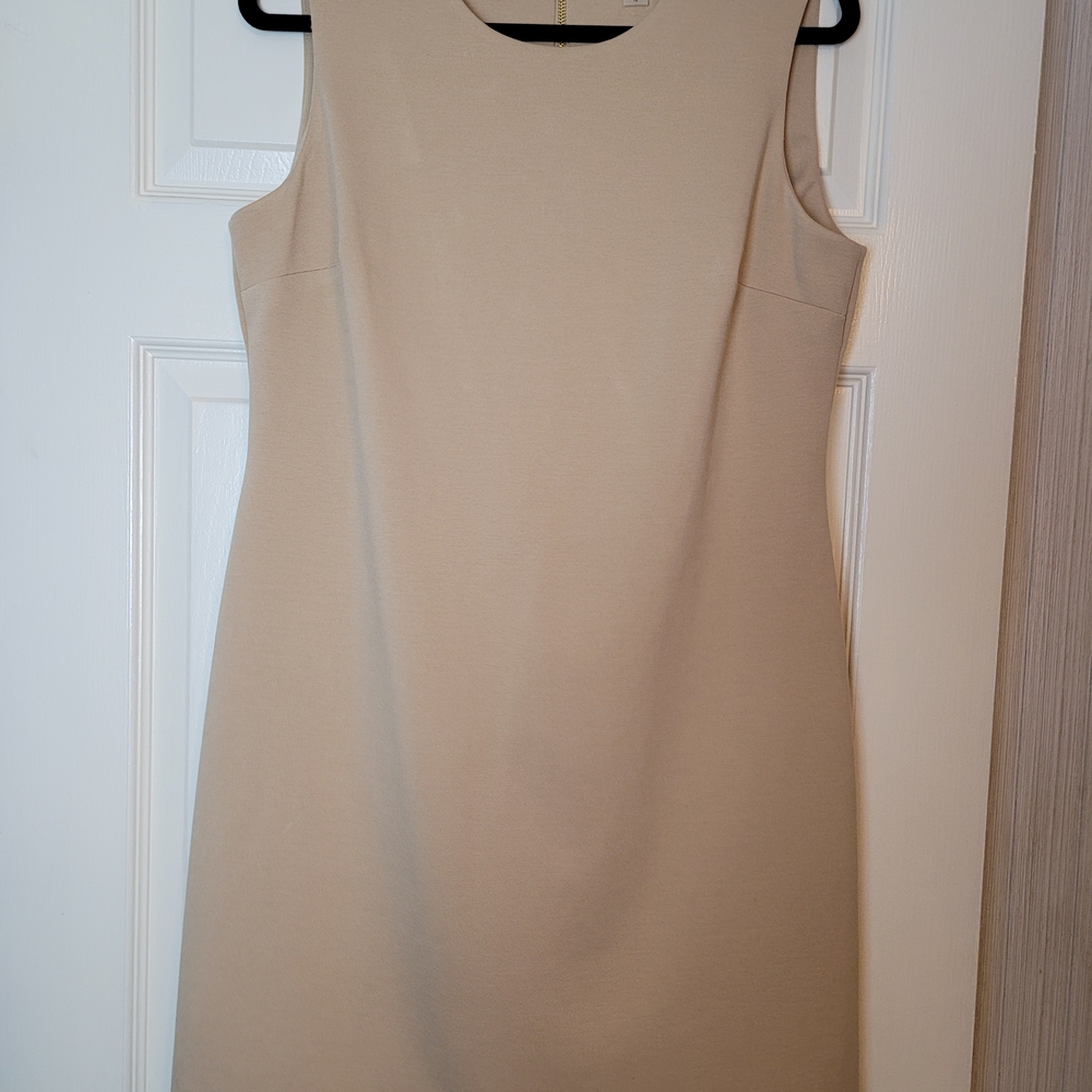 Calvin Klein Cream Sleeveless Mini Dress